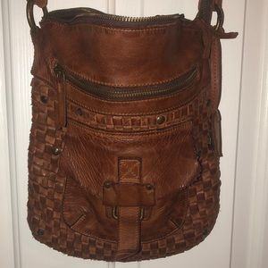 Cross body leather purse